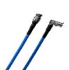 Custom Cable Connection 250 Foot - 12G Rated RG6 Belden 4694R 18AWG 4K UHD SDI BNC Right Angle to Straight Cable 115726-300BL view 1