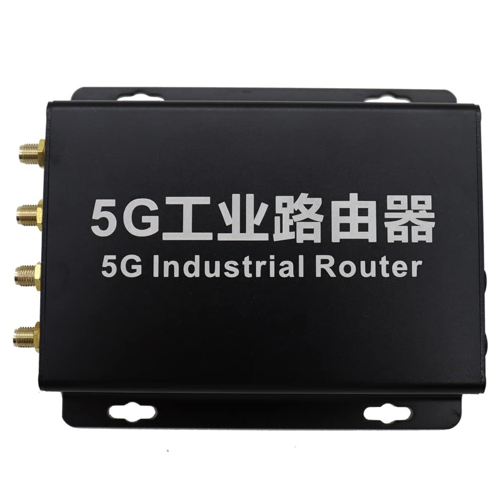 EXVIST 5G LTE Modem with SIM Card Slot, 5G DTU with RS232 RS485, 2X Gigabit RJ45, Dual Mode NSA+SA, APN/VPN, Suitable for Electricity, Video Surveillance, Industrial Control etc (RM505Q-AE)