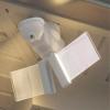 Video Wi-Fi Connected White Wired EdgeLit Motion Activated Outdoor Security Integrated LED Flood Light view 2