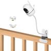 Baby Monitor Mount Compatible with HelloBaby HB6550/HB65/HB66/HB248,ANMEATE SM935E Baby Monitor Camera 15.7 inches Flexible Clip Clamp Mount Long Gooseneck Arm, Baby Monitors Holder Without Tools view 1