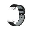 KangPlus Sport Strap for Oppo Watch 2 42mm,Soft Silicone Sport Strap Replacement Bands Waterproof Wristband with Adjustable Closure 5.5-8.1 inch for Women Men- Black+Gray view 2