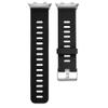 KangPlus Sport Strap for Oppo Watch 2 42mm,Soft Silicone Sport Strap Replacement Bands Waterproof Wristband with Adjustable Closure 5.5-8.1 inch for Women Men- Black+Gray view 3