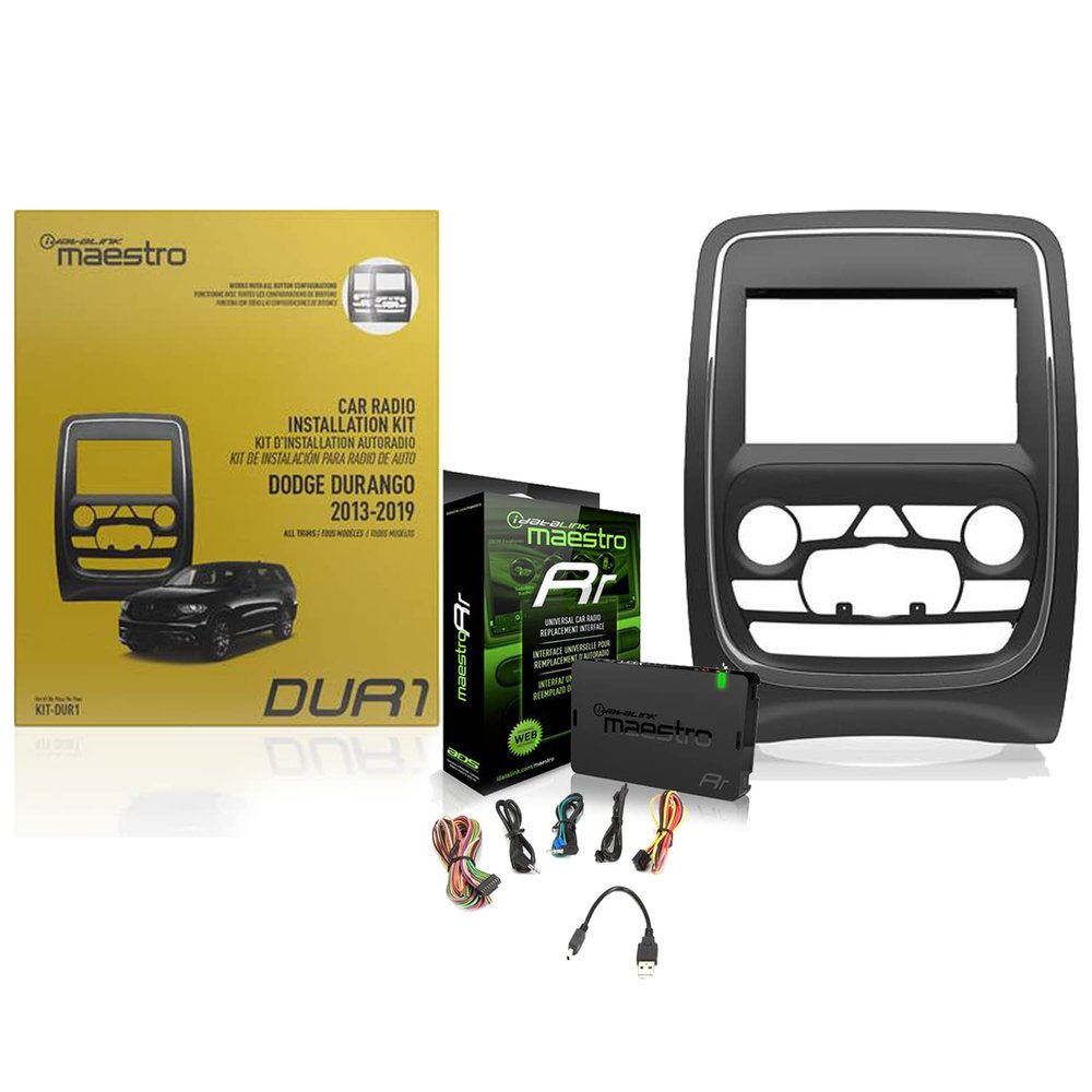 ADS KIT-DUR1 Dash Kit Compatible with Select 2014-up Dodge Durango Bundled with + (1) ADS-MRR Interface Module