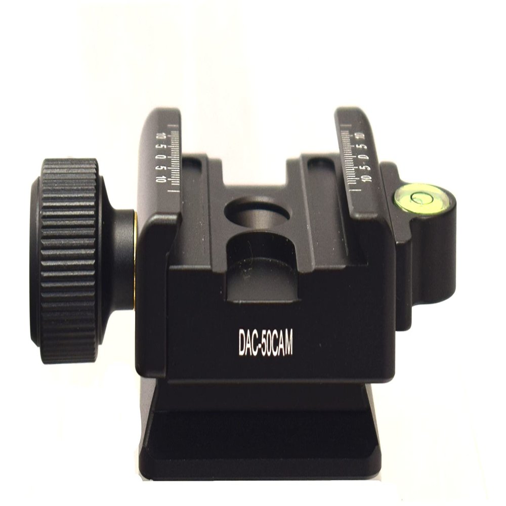 Desmond DAC-50CAM Bi-Directional 50mm QR Arca/RRS/Manfrotto Compatible Clamp Ideal for 90 Mounting w Removable Dual Dovetail