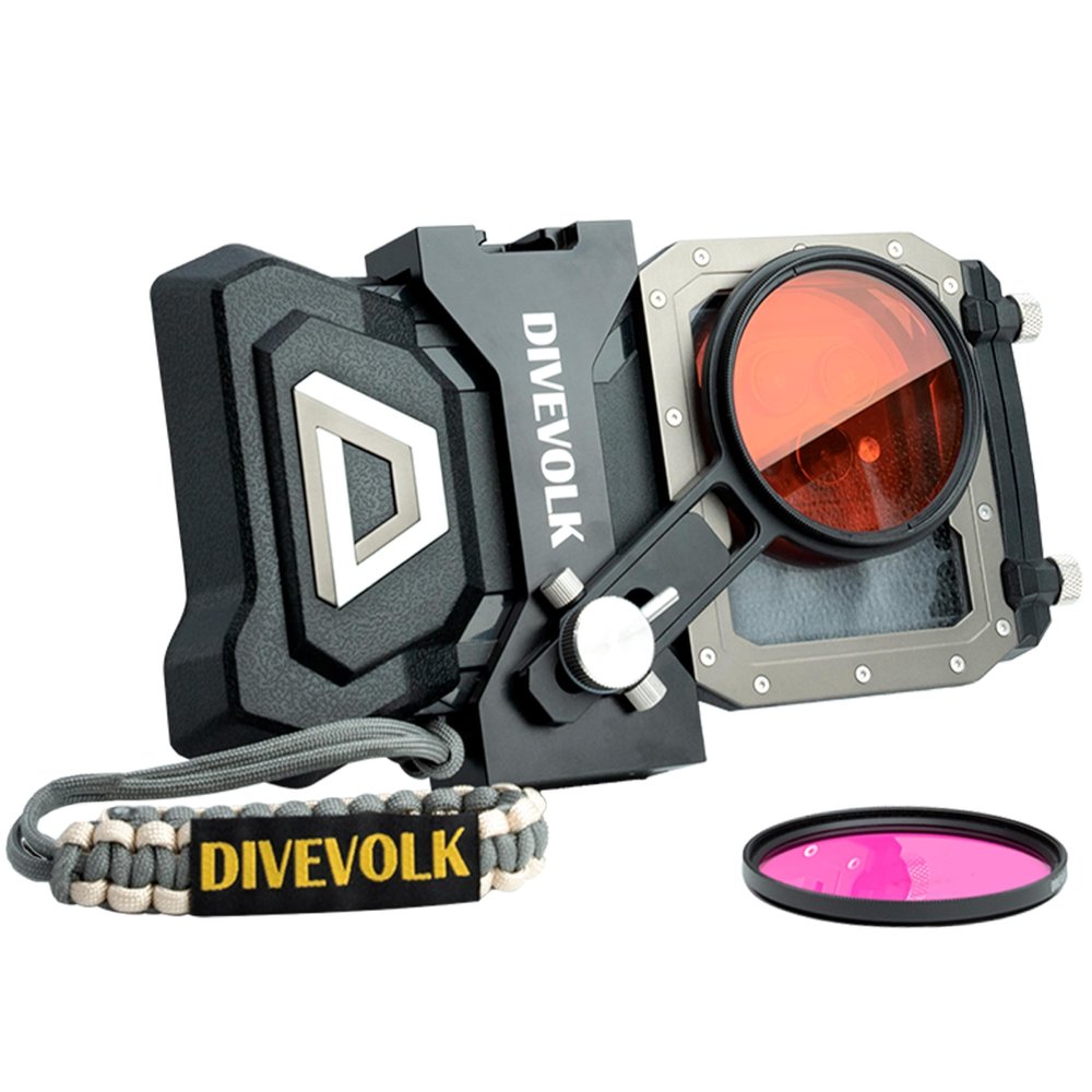 DIVEVOLK SeaTouch 4 MAX Plus Filter Kit for iPhone 12/12 Pro/12 Pro Max/13/13 Pro/13 Pro Max/14/14 Pro/14 Pro Max/15/15 Pro/16Pro/16Pro Max
