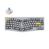 Keychron Q8 Wired Custom Mechanical Keyboard Knob Version, 65% Alice Layout QMK/VIA Programmable with Hot-swappable Gateron G Pro Blue Switch Double Gasket Compatible with Mac Windows Linux (Grey) view 1