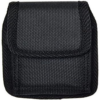 New Large Size Nylon Pouch (Belt Clip) for Freestyle Libre 3 & Freestyle Libre 2 with Cover (Case) On (V2L-Black)
