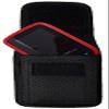New Large Size Nylon Pouch (Belt Clip) for Freestyle Libre 3 & Freestyle Libre 2 with Cover (Case) On (V2L-Black) view 3