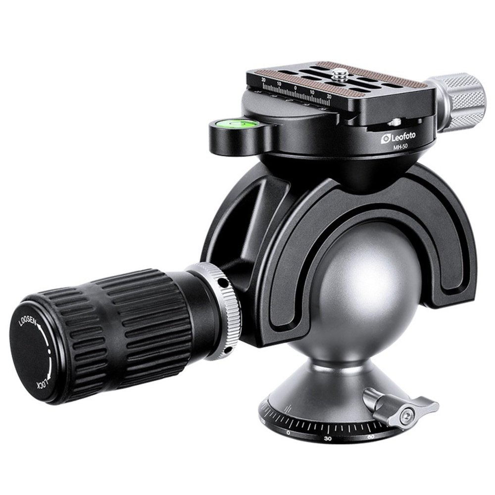 MH-50 Ball Head Tripod Mount Handlebar, Compatible for Arca Swiss with 38mm Plate, 3/8 Screw, Weight 756g, Maxload 25kg, Flexible Field Equipment