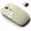 2.4G Wireless Mouse with Cute Pattern Design for All Laptops and Desktops with Nano Receiver - Doodle Yellow Sun view 1