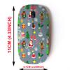 2.4G Wireless Mouse with Cute Pattern Design for All Laptops and Desktops with Nano Receiver - Christmas Cartoon New Year view 2