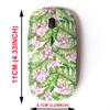 2.4G Wireless Mouse with Cute Pattern Design for All Laptops and Desktops with Nano Receiver - Floral Pink Tropical view 2