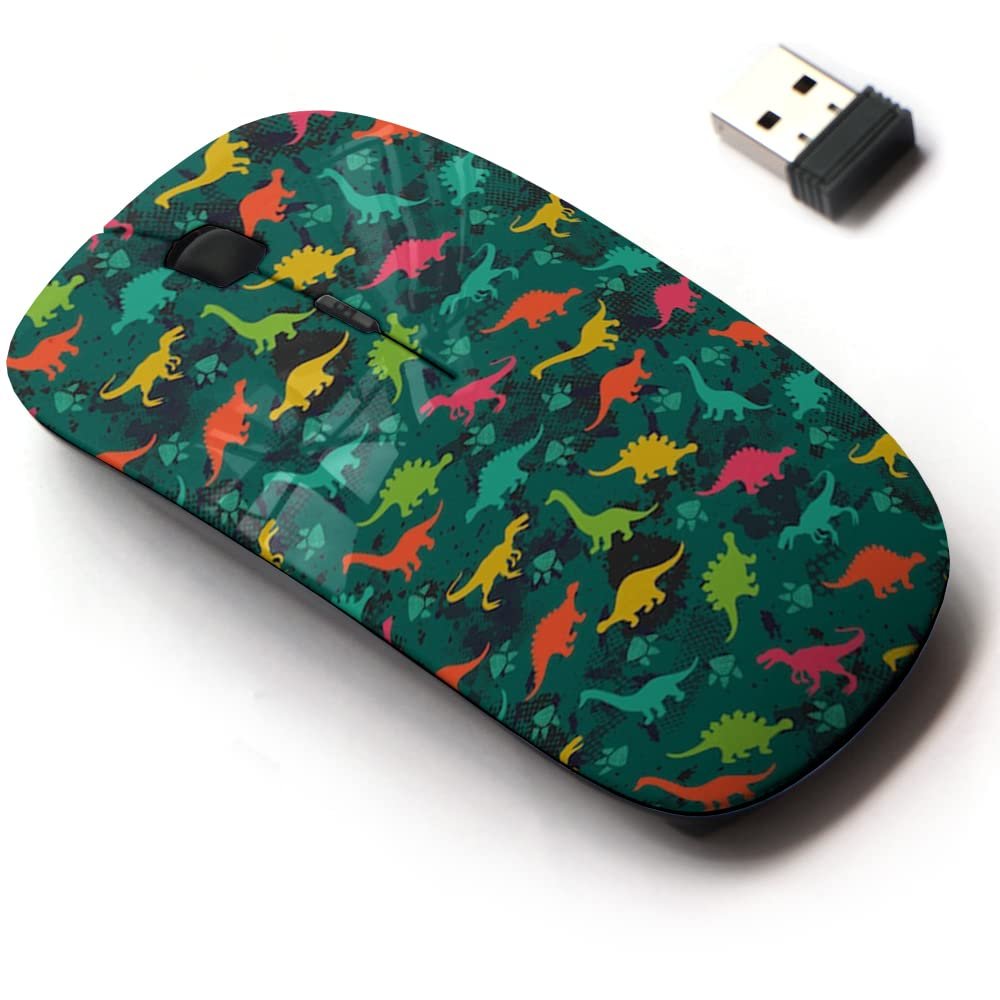 2.4G Wireless Mouse with Cute Pattern Design for All Laptops and Desktops with Nano Receiver - Cute Kids Girls Boys