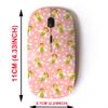 2.4G Wireless Mouse with Cute Pattern Design for All Laptops and Desktops with Nano Receiver - Bees Flowers Cute view 2