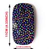 2.4G Wireless Mouse with Cute Pattern Design for All Laptops and Desktops with Nano Receiver - Bright Gradient Colorful view 2