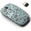 2.4G Wireless Mouse with Cute Pattern Design for All Laptops and Desktops with Nano Receiver - auto Spare Parts view 1