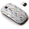 2.4G Wireless Mouse with Cute Pattern Design for All Laptops and Desktops with Nano Receiver - Cactuses view 1