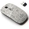 2.4G Wireless Mouse with Cute Pattern Design for All Laptops and Desktops with Nano Receiver - Childish Mountain Castle view 1