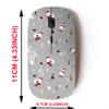 2.4G Wireless Mouse with Cute Pattern Design for All Laptops and Desktops with Nano Receiver - Christmas view 2