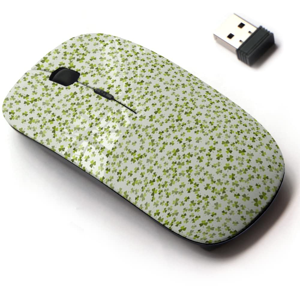 2.4G Wireless Mouse with Cute Pattern Design for All Laptops and Desktops with Nano Receiver - Cute Floral Spring