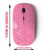 2.4G Wireless Mouse with Cute Pattern Design for All Laptops and Desktops with Nano Receiver - Bright Memphis Style Fabric view 2