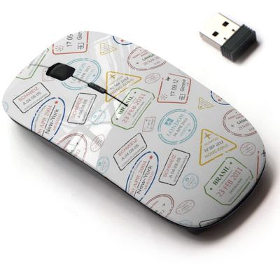 2.4G Wireless Mouse with Cute Pattern Design for All Laptops and Desktops with Nano Receiver - Close Packed