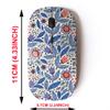 2.4G Wireless Mouse with Cute Pattern Design for All Laptops and Desktops with Nano Receiver - Floral Decorative view 2