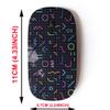 CJCBROES 2.4G Wireless Mouse with Cute Pattern Design for All Laptops and Desktops with Nano Receiver - Scattered Geometrical Lines view 2