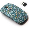 2.4G Wireless Mouse with Cute Pattern Design for All Laptops and Desktops with Nano Receiver - Colorful Leaves Summer view 1