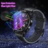 3Pack Screen Protector Compatible for Garmin Instinct Solar Camo Surf Tide Tactical Esports Clear/Anti Purple Light 2.5D Slim 9H Tempered Glass Film (Purple Light Glass) view 3
