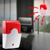 Acxico 2 pcs 12V Mini Wired Sound Alarm Flashing Light Siren Strobe Home Security System view 2