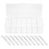 Cabilock Cable Management Box Wire and Cord Case Dividers 7 Compartment Cord Box for Charger Storage view 1