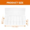 Cabilock Cable Management Box Wire and Cord Case Dividers 7 Compartment Cord Box for Charger Storage view 2
