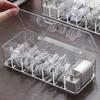 Cabilock Cable Management Box Wire and Cord Case Dividers 7 Compartment Cord Box for Charger Storage view 4