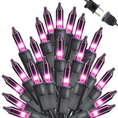 Toodour Purple Halloween Lights, 75ft 300 Count Incandescent Halloween String Lights, UL Certified Connectable Mini Bulbs String Lights for Home, Garden, Porch, Yard, Patio, Party, Indoor Decoration
