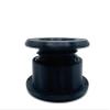 2" ID Wall Eye Cable Pass Through Wall Port - Fits Wall or Barrier Thickness Range from 1" - 1 1/2" in Thickness (Gray) view 2