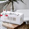 Zerodeko Convenient Power Outlet Storage Case Durable Organizer Box for Wires and Chargers for Home Office and Living Spaces Protects from and Pets Dissipation view 4