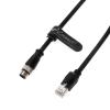 AConnect M12-RJ45-X-Code Ethernet-Cable for Cognex-Industrial-Camera Waterproof Shielded-Cable M12 8-Pin X-Code Male to RJ45 Cat6a 10M view 3
