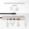 ATEN UH3239 4K 6 Ports USB C 6-in-1 Portable Mini Docking Station USB C Port Thunderbolt 3, HDMI, SD, Micro SD Card, USB 3.2 60W PD 2.0 for Laptop Tablet Smartphones for Windows and MacBook view 3