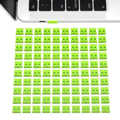 100pcs USB 2.0/3.0 Type A Dust Cover Port Protectors Anti-Dust Dirt USB Port Anti-Dust Cover Plugs Protector Stopper Cap for Female Port for TV,Computer,Other Devices (Green)