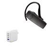 BoxWave Charger Compatible with Plantronics Explorer 55 - PD miniCube (100W), 100W 3 PD Port Wall Charger International - Winter White view 1