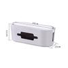 Crysdaralovebi Big Size Charger Socket Cable Storage Box Power Strip Wire Case Anti Dust Organizer Network Line Storage Bin Charger Wire Manage (White,1pc) view 2