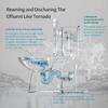 Macerating Toilet with Pump & AC Vent | Upflush Toilet System for Basement to Bathroom Sink & Tub,Silent & Standard Height,include Modern Toilet, Water Tank & 600W Macerator Toilets Pump SUPERFLO view 4