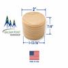 2-Inch Poplar Wood Barrel Bung, Balsam Point Workshop, Plug Stopper, 5-Pack view 3