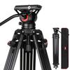 COMAN KX3636 Heavy Duty Tripod Kit with Video Fluid Head + Universal Photography Tripod Dolly view 2