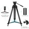 COMAN KX3636 Heavy Duty Tripod Kit with Video Fluid Head + Universal Photography Tripod Dolly view 4