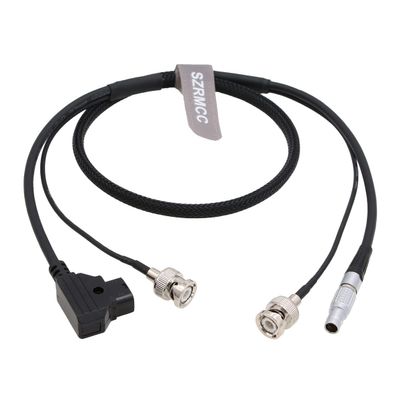 SZRMCC BNC to BNC and D-tap to 2 pin Power SDI Video Cable for Zacuto Gratical Eye Viewfinder Teradek Bolt Bond (Black 1m)