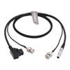 SZRMCC BNC to BNC and D-tap to 2 pin Power SDI Video Cable for Zacuto Gratical Eye Viewfinder Teradek Bolt Bond (Black 1m) view 1