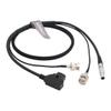 SZRMCC BNC to BNC and D-tap to 2 pin Power SDI Video Cable for Zacuto Gratical Eye Viewfinder Teradek Bolt Bond (Black 1m) view 3