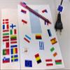 SAFIRMES France 30 Countries in Europe Stickers 20 x 30 mm Vinyl view 4